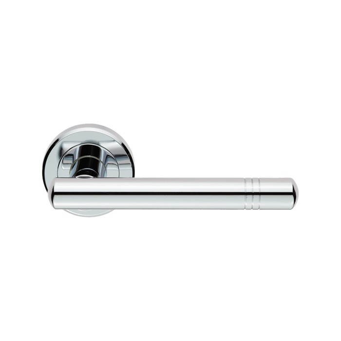 Atalaya Lever Door Handle on Round Rose